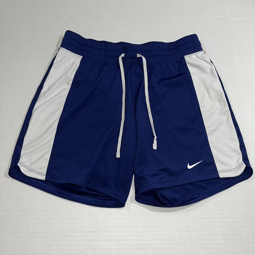 Nike Blue White Training Dri-Fit Infiknit Training Drawstring Shorts 658372 XS